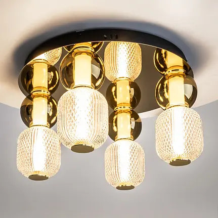Ceiling light Golden ring design with LED – Drop | Maytoni
