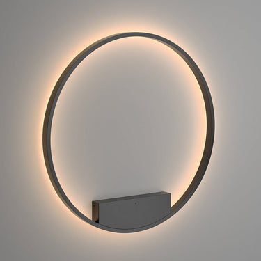 Wandleuchte mit schwarzem Aluminiumring und weißem Silikon - Diffusor – Rim | Maytoni - Esszett Luxury | Stilvolles Wohnen mit Charakter