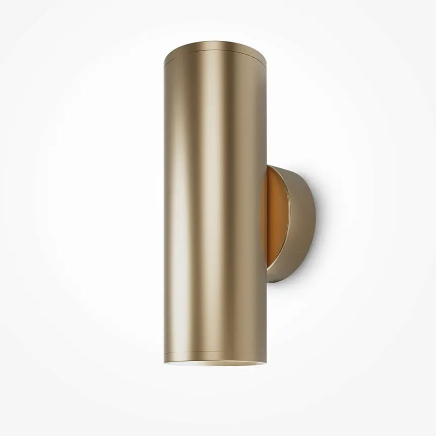 Wandleuchte – Mattgoldenes Aluminium, 2× GU10 Fassung, 10 W Leistung, 15 cm Höhe - Focus S | Maytoni