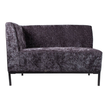 Sitzbank - Xania 130.0 x 65.0 x 88.0 cm Anthrazit linke Armlehne 1 von PTMD - Esszett Luxury | Stilvolles Wohnen mit Charakter