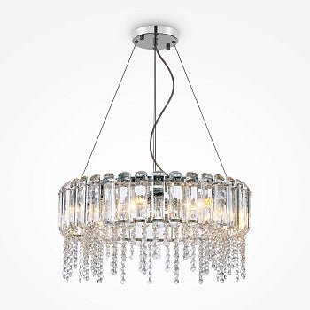 Pendelleuchte mit Chrom - Finish und Kristallverzierungen im modernen Design – Hail | Maytoni - Esszett Luxury | Stilvolles Wohnen mit Charakter
