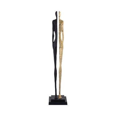 Statue - Thijs Black 25.0 x 24.0 x 127.0 cm von PTMD - Esszett Luxury | Stilvolles Wohnen mit Charakter