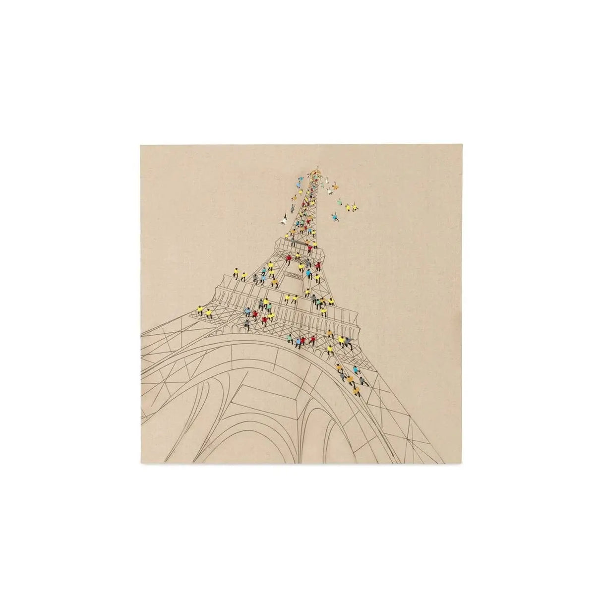Wandbild – Paris Motiv, Handgemalte Optik, Leinwandkunst - Trip To Paris | Kayoom
