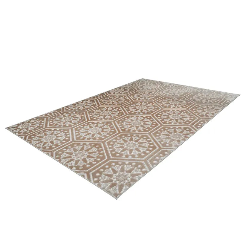 Rug Embossed Pattern Ultra Soft Plush Feel Non-Slip Backing – Monroe 225 | Kayoom