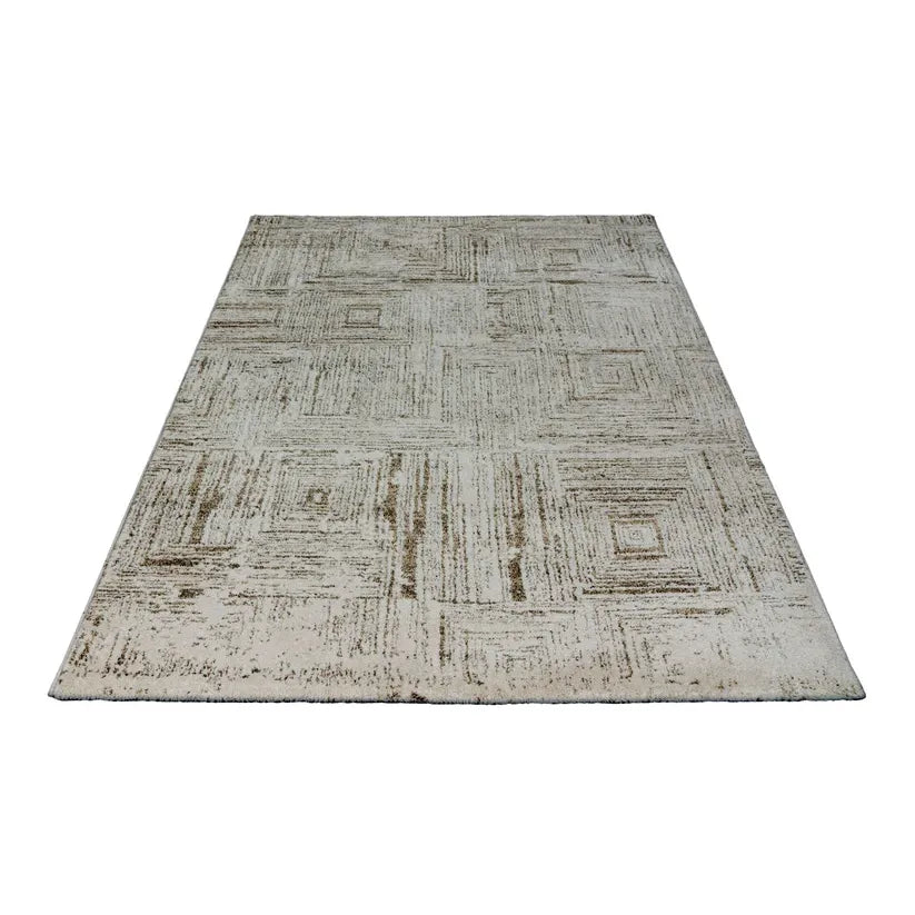 Teppich – Kurzflor Struktur, Creme Optik, Modernes Design, 120 x 170 cm - Napoli 537 | Kayoom