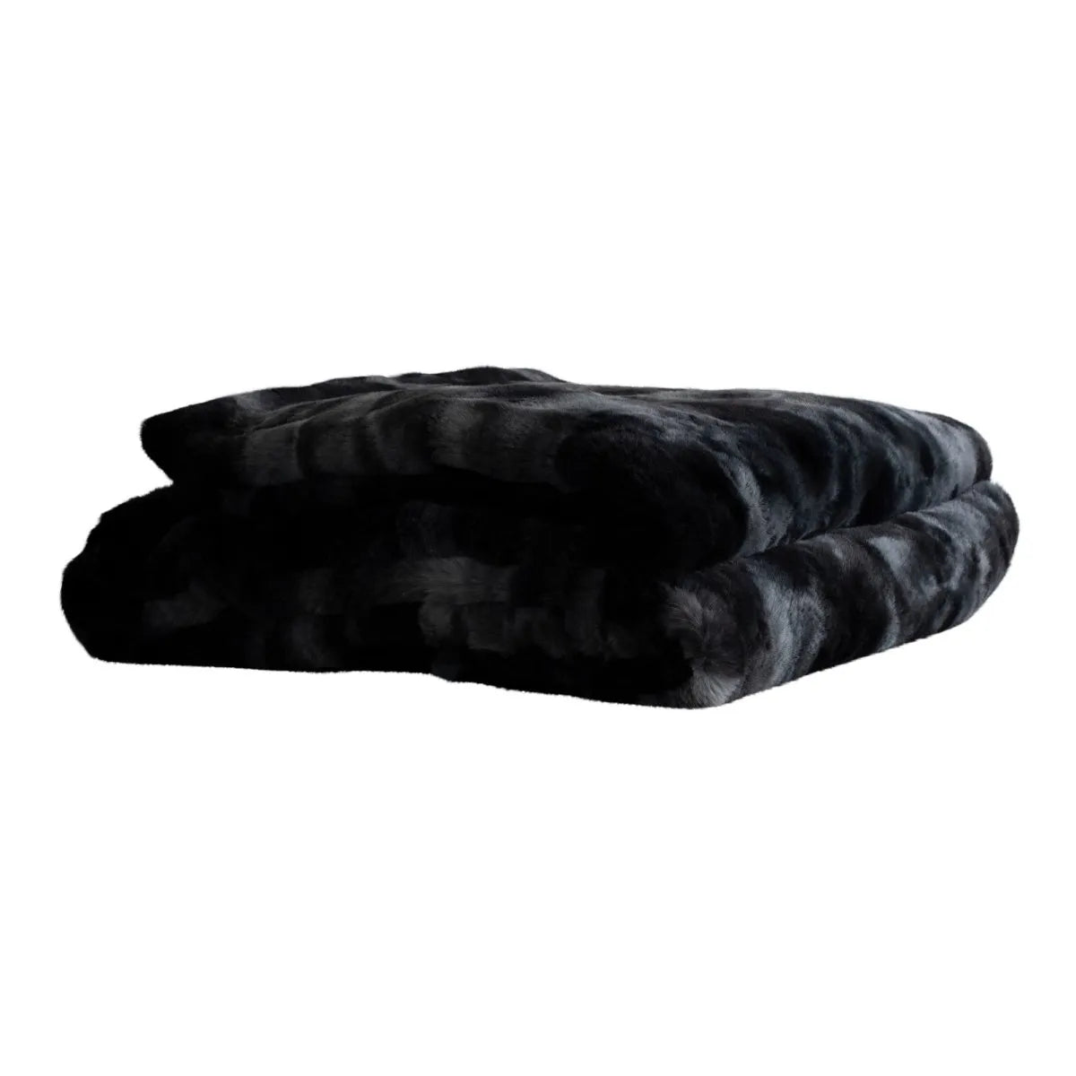 Faux Fur Blanket with Black Animal Design Size XL – Linde | PTMD