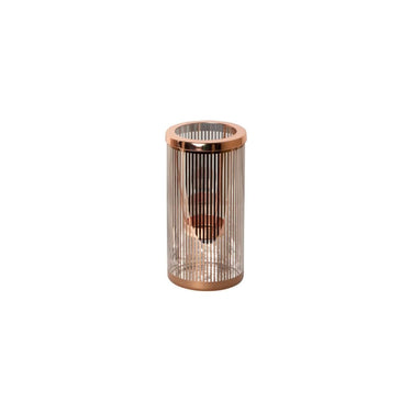 Teelichthalter - Ella 8.5 x 8.5 x 16.0 cm Kupfer 1 von PTMD - Esszett Luxury | Stilvolles Wohnen mit Charakter