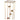 Teelichthalter - Jannix Gold iron L (17 x 17 x 95 cm) von PTMD - Esszett Luxury | Stilvolles Wohnen mit Charakter