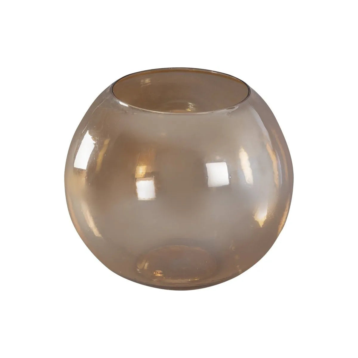 Glass hurricane with shimmering gold Stormlight design size L – Lenore | PTMD