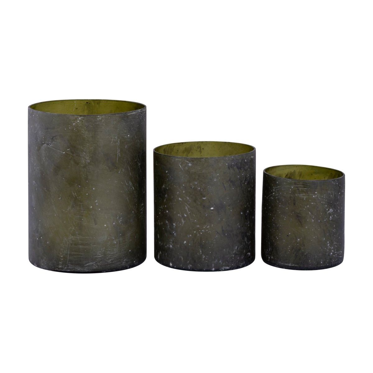 Teelichthalter - Matthy 8.5 x 8.5 x 9.5 cm Grün 1 von PTMD - Esszett Luxury | Stilvolles Wohnen mit Charakter