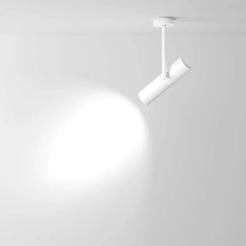 Deckenleuchte – Weißes Aluminium, 10 W GU10, Verstellbarer Spot, Höhe 28 cm - Elti | Maytoni