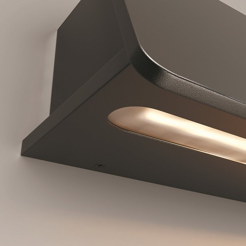 Wandleuchte aus grafitfarbenem Aluminium mit Up - Down - LED – Trupp | Maytoni - Esszett Luxury | Stilvolles Wohnen mit Charakter