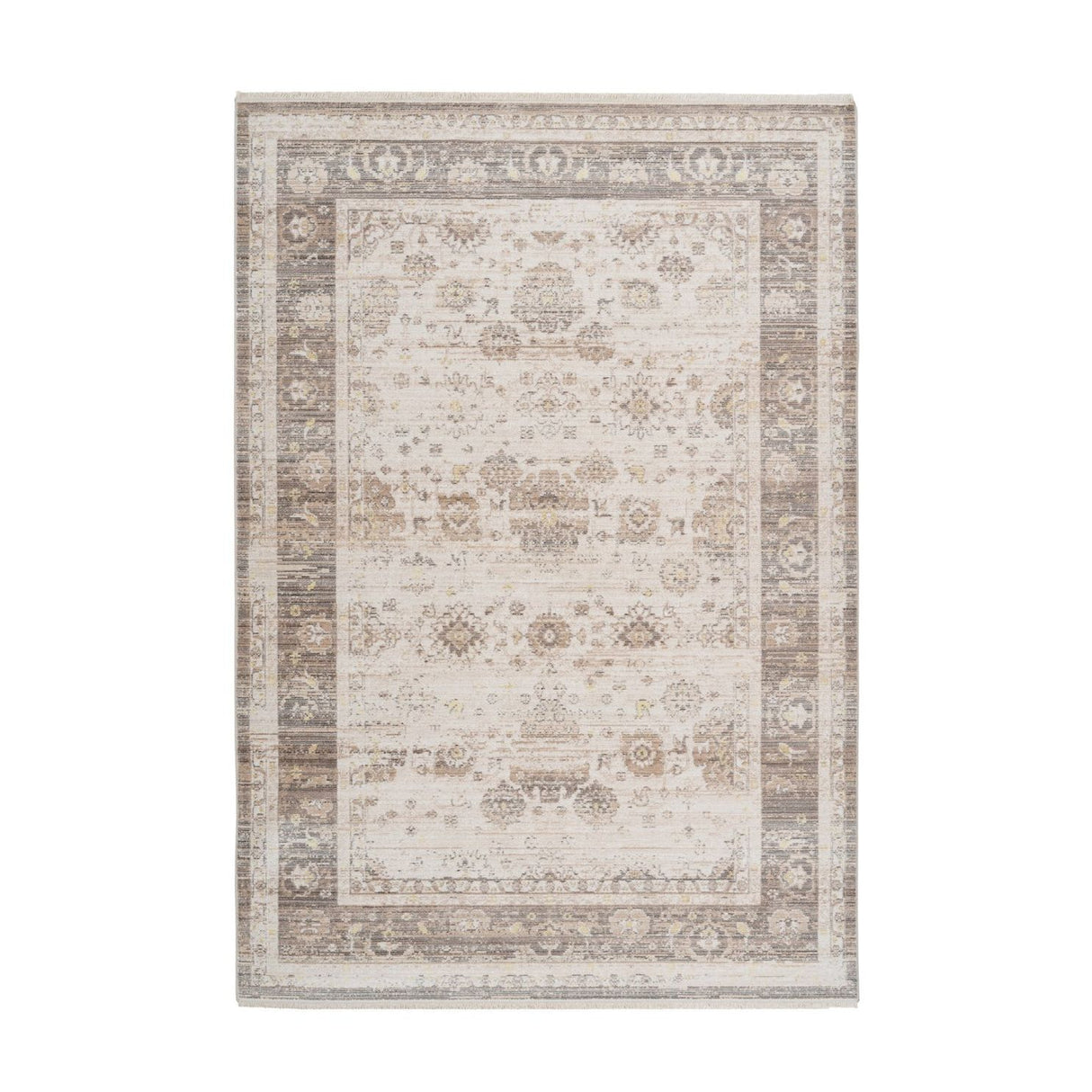 Vintage Design Short Pile Polyester Rug – Baroque 1025 | Kayoom