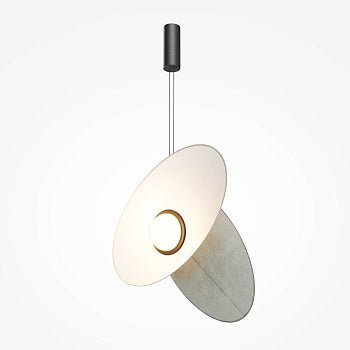 Pendelleuchte mit Grauem Stoffschirm Schwarzem Rahmen & Integrierter LED – Evolution | Maytoni - Esszett Luxury | Stilvolles Wohnen mit Charakter