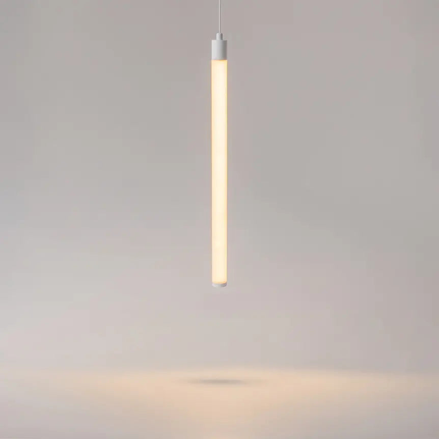 Pendelleuchte – Weißes Aluminium, 10W LED, Warmweiß Licht, Ø3 cm - Ray | Maytoni
