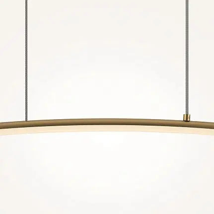 Pendant Lamp Slim Black-Gold Tube Design LED - Curve | Maytoni