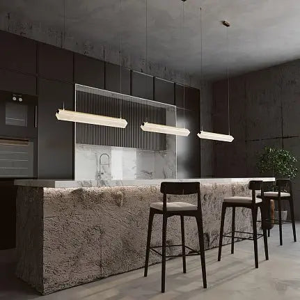 Pendant Lamp Brass Alabaster Diffuser Modern Design & LED Accent – Petra | Maytoni