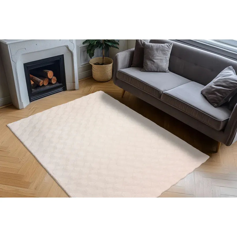 Rug Flat Pile Faux Leather Machine-Woven – Western 825 | Kayoom