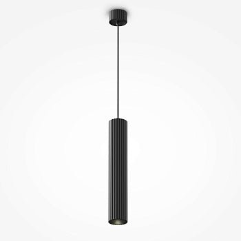 Pendelleuchte Schwarzes Aluminiumgehäuse mit Textur, modernes Design und GU10 - Fassung – Calipso | Maytoni - Esszett Luxury | Stilvolles Wohnen mit Charakter