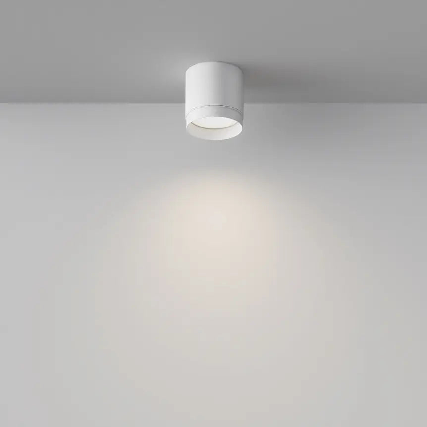 Deckenleuchte – Weißes Aluminium, 1×GX53 Fassung, 8,5 cm Höhe - Polar | Maytoni
