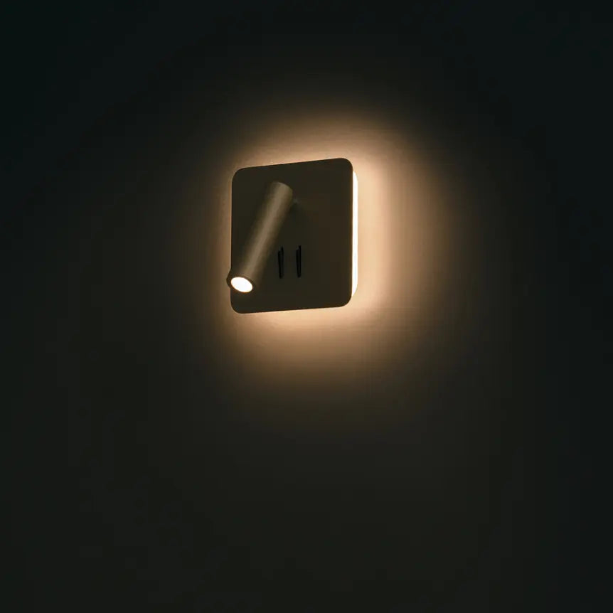 Wandleuchte – Schwarzes Aluminium, IP20 Schutz, Warmweiß, 13 cm Höhe - Ios 176 | Maytoni