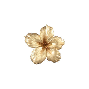 Wanddeko - Mira Gold matt lili flower S (20 x 5.5 cm) von PTMD - Esszett Luxury | Stilvolles Wohnen mit Charakter