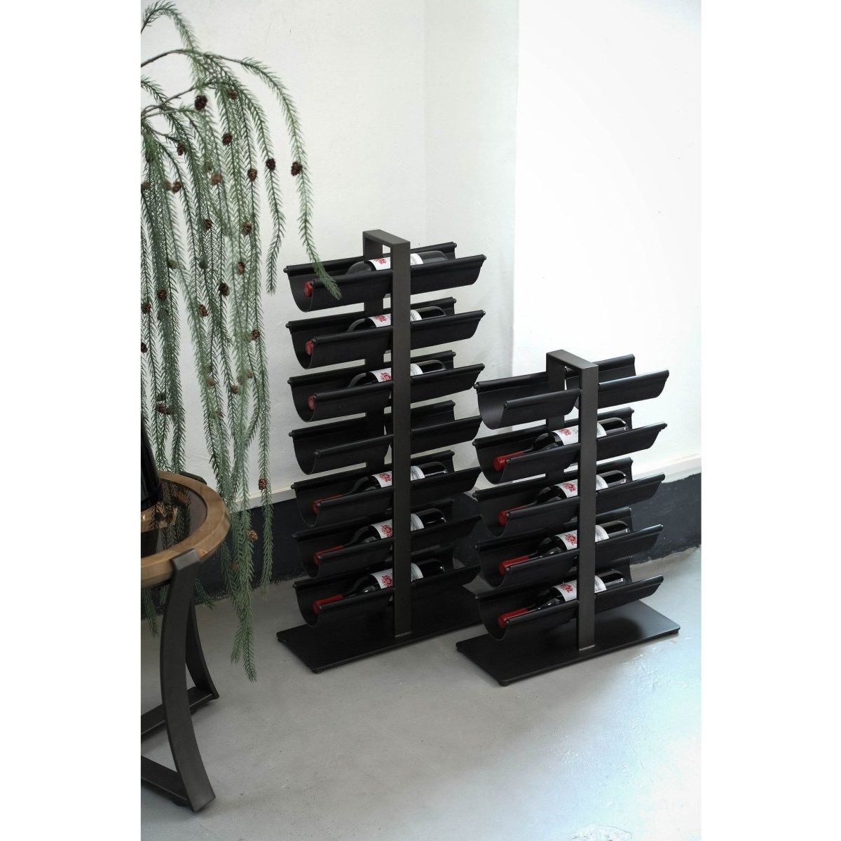 Weinregal - Davitt Black Steel S von PTMD - Esszett Luxury | Stilvolles Wohnen mit Charakter