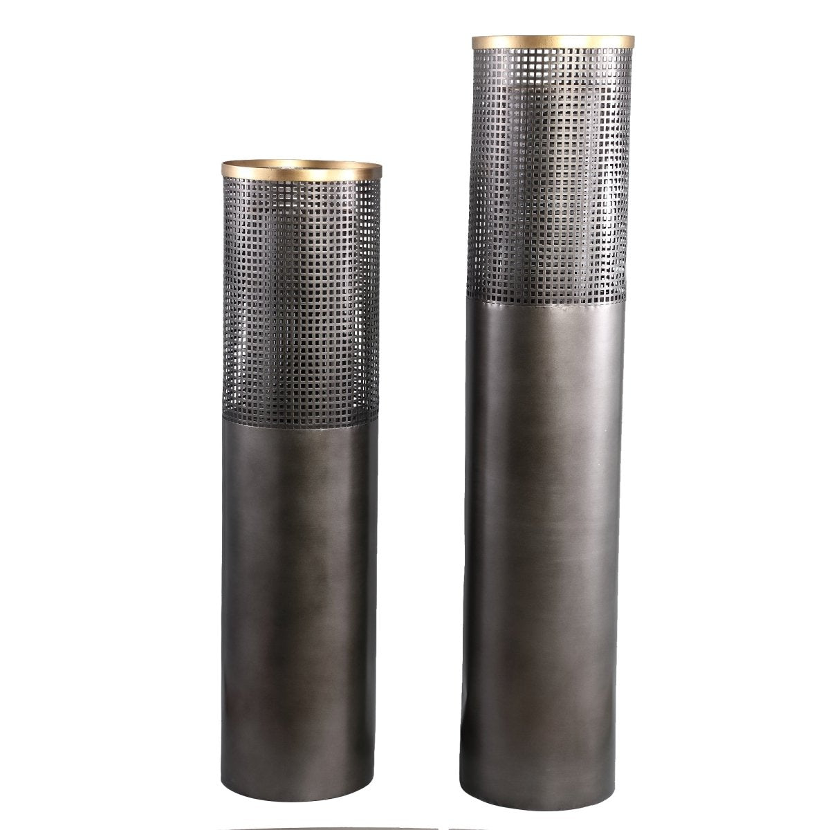 Windlicht - Merdo Black big iron L von PTMD - Esszett Luxury | Stilvolles Wohnen mit Charakter