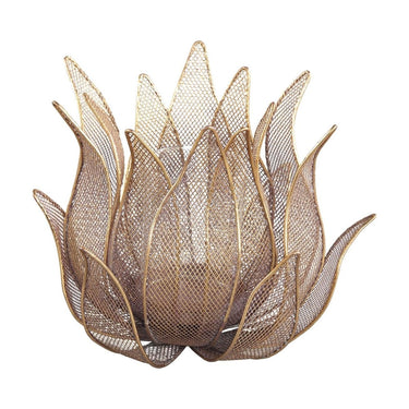 Windlicht - Milia gold iron flower von PTMD - Esszett Luxury | Stilvolles Wohnen mit Charakter