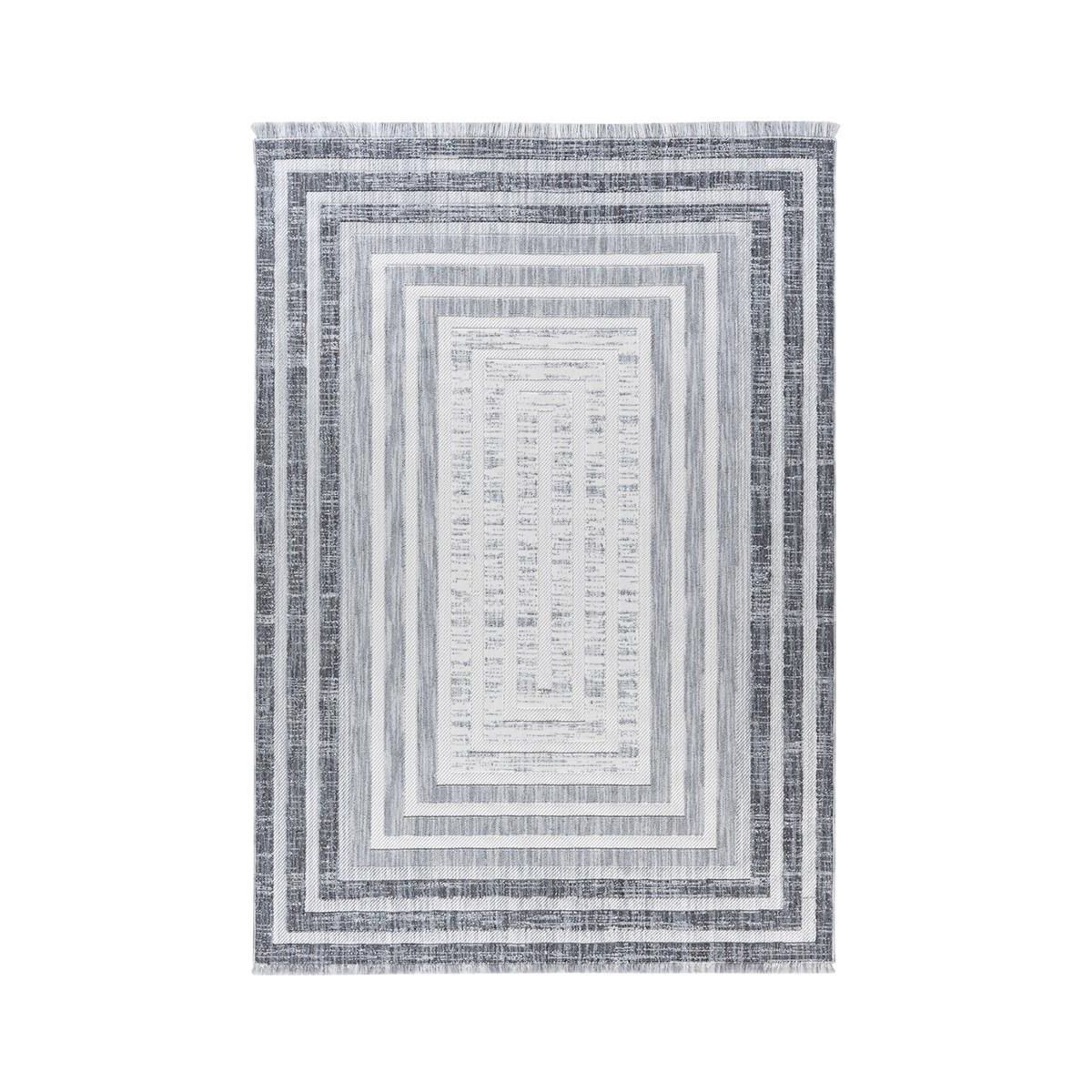 Carpet with geometric design as flat weave, easy to care for and colorfast – Sarai 125 | Kayoom