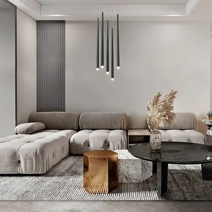 Pendant Lamp Linear Brass Housing LED – Cascade | Maytoni