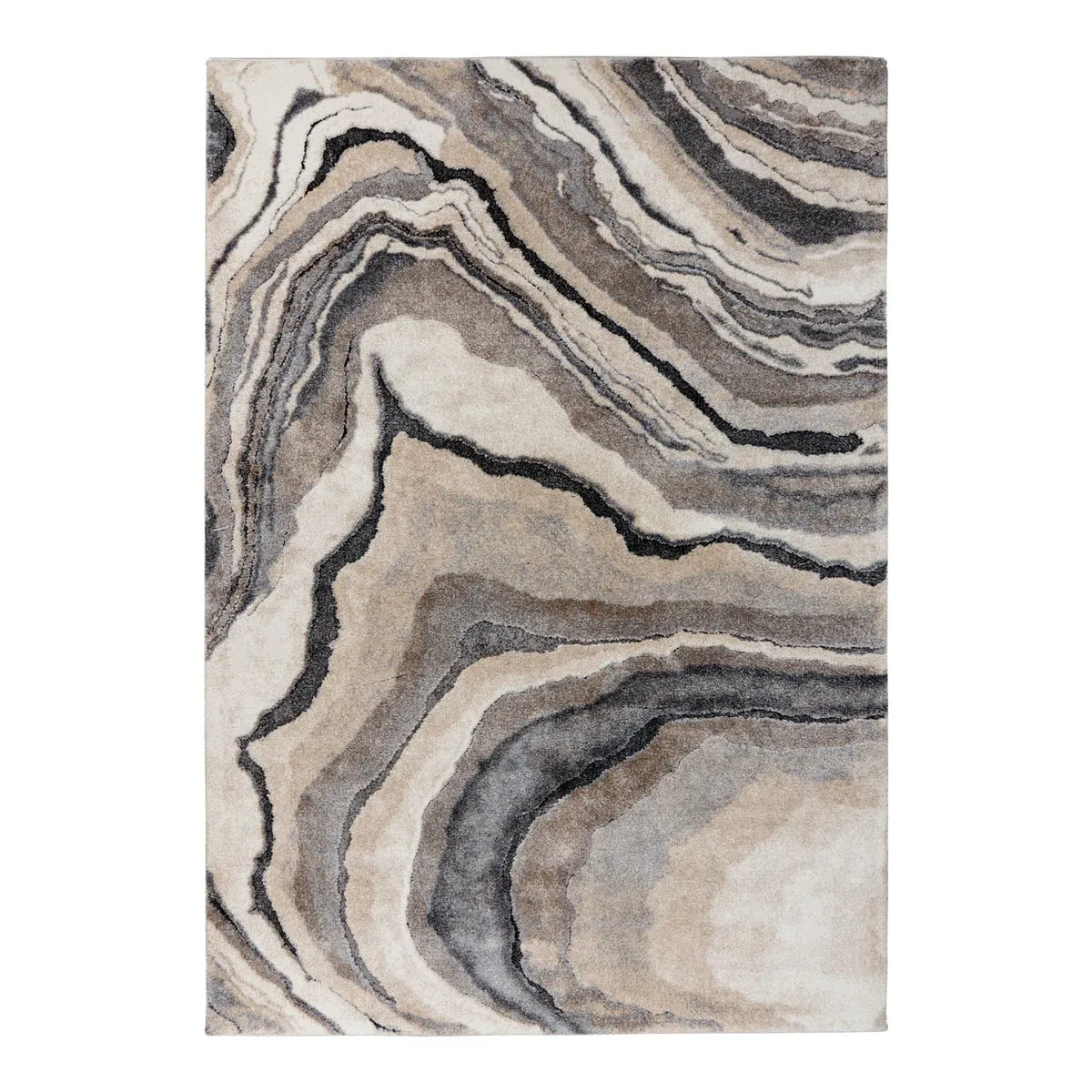 Teppich – Edle Grautöne, Weicher Kurzflor, Zeitlose Eleganz, 120 cm - Firenze 486 | Kayoom