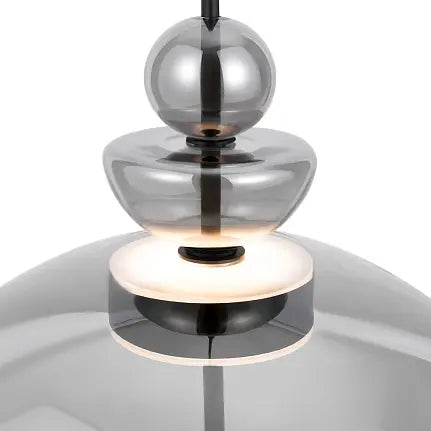 Pendelleuchte – Schwarzes Metall, Cognacglas, Warmweißes Licht - Bangkok | Maytoni