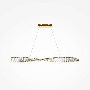 Pendelleuchte mit Messing - Finish und asymmetrischer Kristalldekoration im luxuriösen Design – Krone | Maytoni - Esszett Luxury | Stilvolles Wohnen mit Charakter