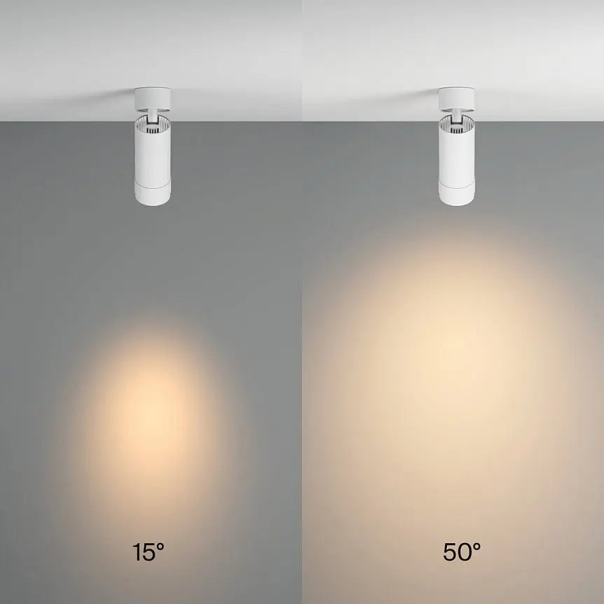 Ceiling Light White Aluminum LED Adjustable Beam Angle 15°–50° – Focus Zoom | Maytoni