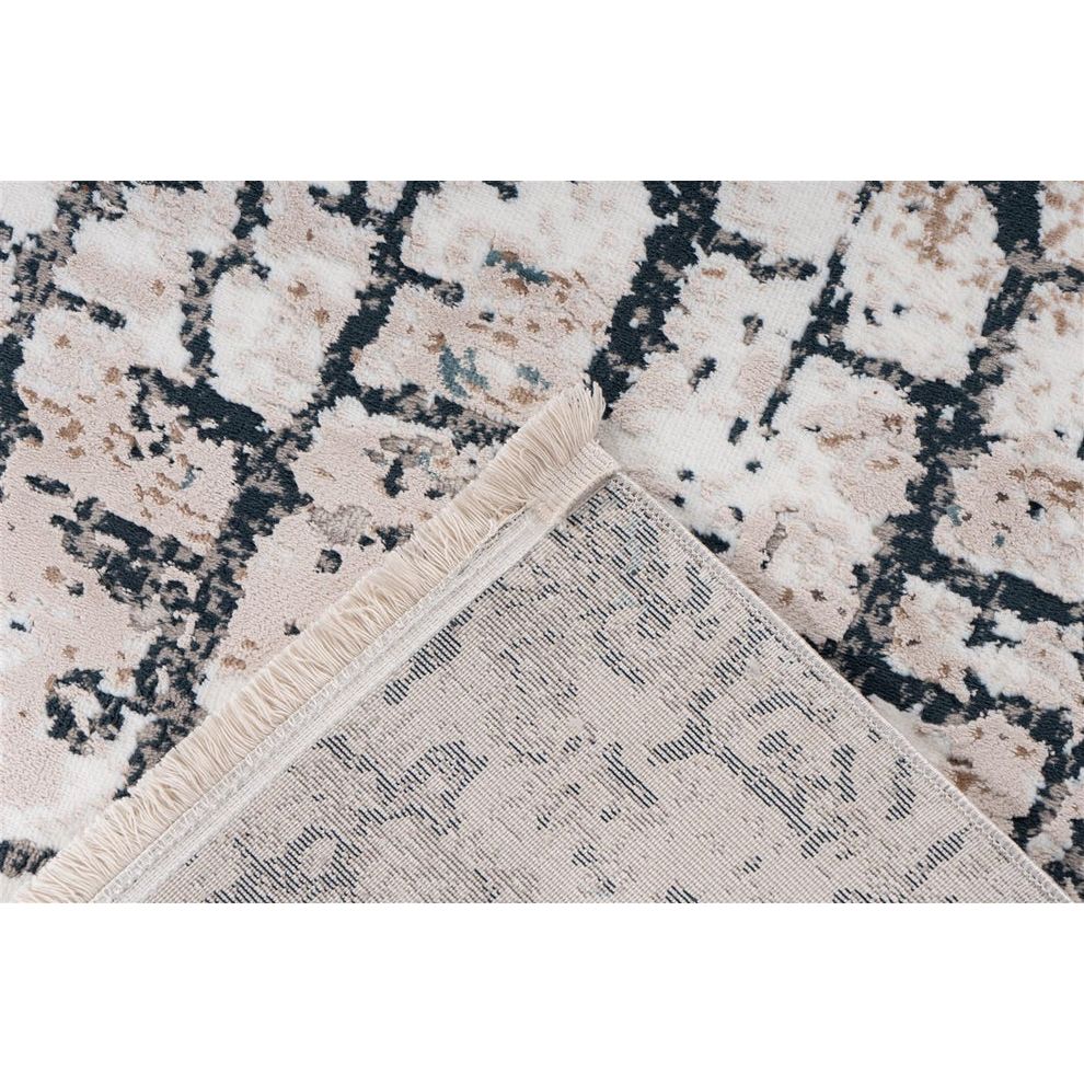 Teppich Kurzflor Vintage-Design Baumwollrücken Polypropylen/Polyester-Mix – Akropolis 125 | Kayoom
