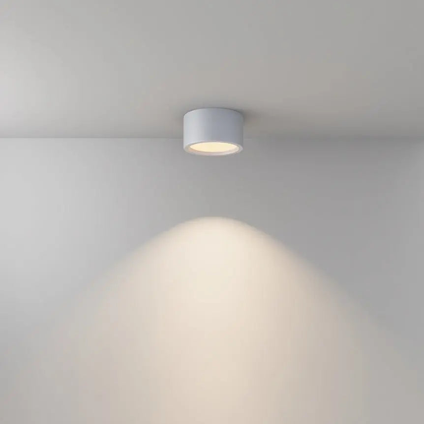 Deckenleuchte – Weißes Aluminium, IP44 Schutz, Warmweiß, Ø17,6 cm - Hydra | Maytoni