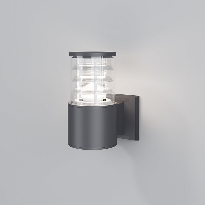 Wandleuchte – Graues Aluminium, E27 Fassung, IP54 Schutz, 20 cm Höhe - Bronx | Maytoni