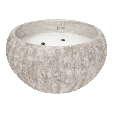 Kerze aus Zement mit Outdoor - Design vierfachem Lichtpunkt & strukturierter Oberfläche XL – Yasmeene | PTMD - Esszett Luxury | Stilvolles Wohnen mit Charakter
