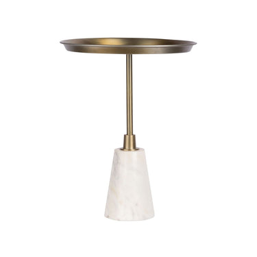 Tisch mit Marmorfuß goldenem Metallgestell und elegantem Design – Grant 125 | Kayoom - Esszett Luxury | Stilvolles Wohnen mit Charakter
