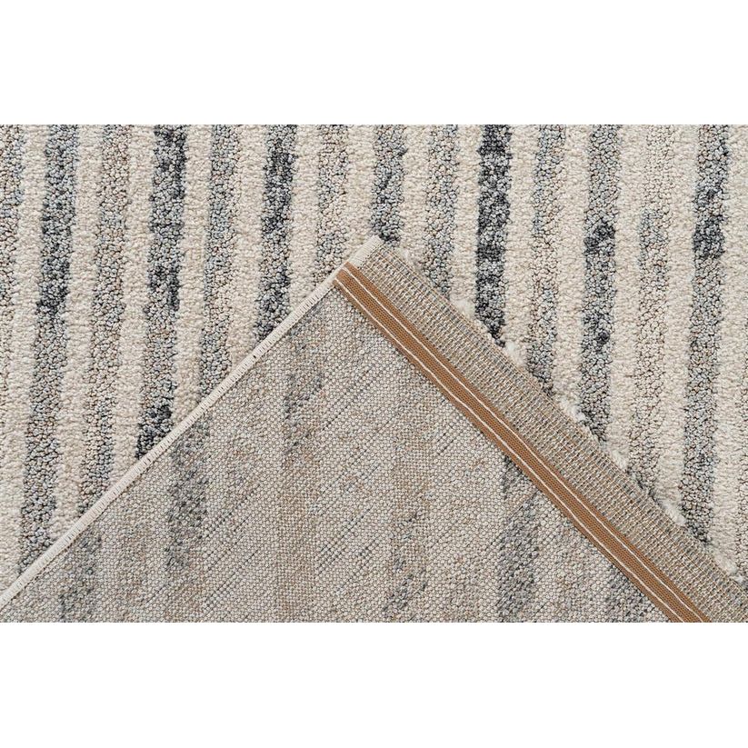 Teppich – Beige Grau, Grafisches Muster, Polypropylen 170 cm - Rhombus 125 | Kayoom
