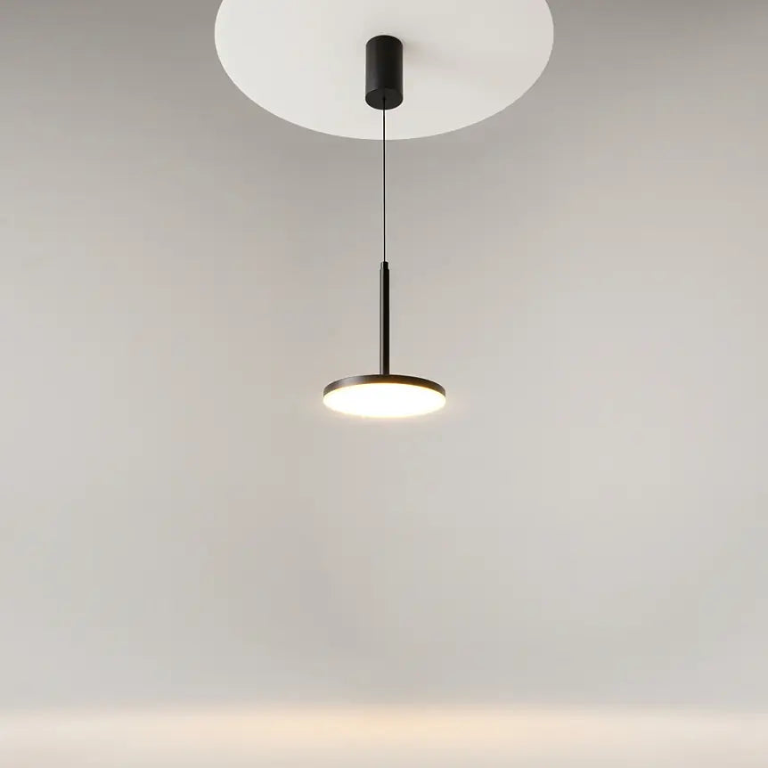 Pendant Light Black aluminum housing with matte white acrylic diffuser, integrated LED and modern design – Arc | Maytoni