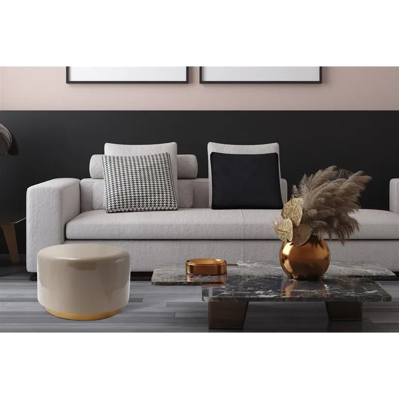 Tisch Samtbezug Metallgestell goldfarbene Basis – Art Deco 275 | Kayoom - Esszett Luxury | Stilvolles Wohnen mit Charakter