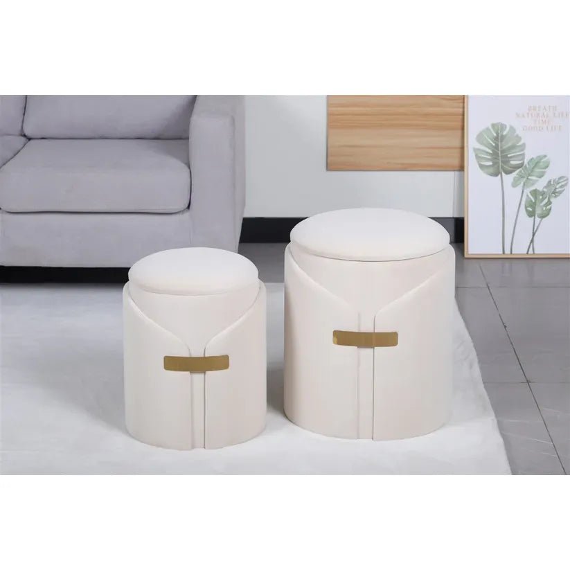 Hocker edler Kunstsamtbezug integrierter Stauraum modernes Design – Forcet 125 | Kayoom - Esszett Luxury | Stilvolles Wohnen mit Charakter