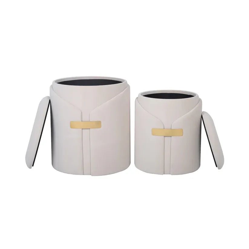 Hocker edler Kunstsamtbezug integrierter Stauraum modernes Design – Forcet 125 | Kayoom - Esszett Luxury | Stilvolles Wohnen mit Charakter