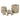 Zementtopf - Waxy Brown 30.0 x 30.0 x 30.0 cm von PTMD - Esszett Luxury | Stilvolles Wohnen mit Charakter