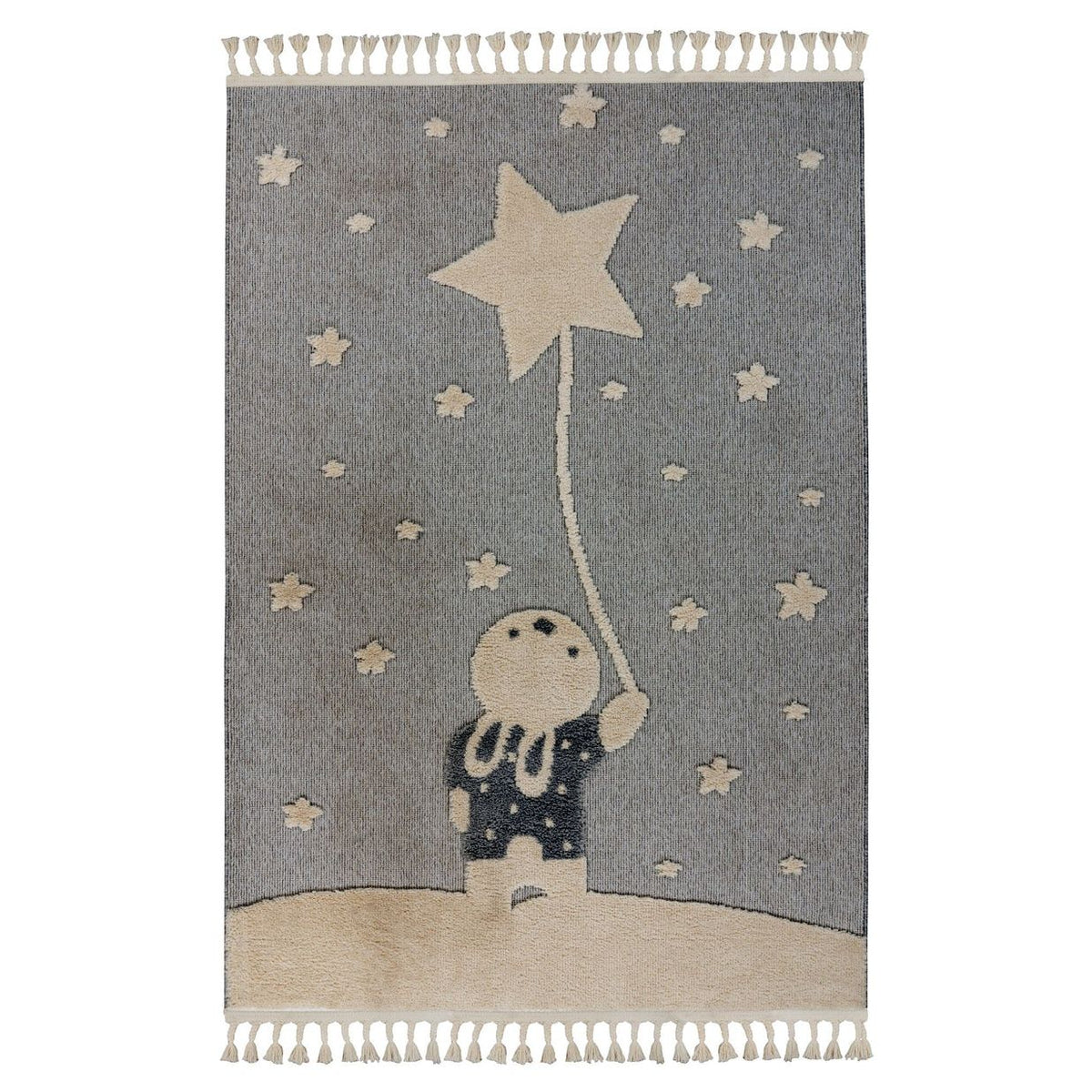 Polypropylene Area Rug, Playful Animal Motif, Short Pile – Modena 418 | Kayoom