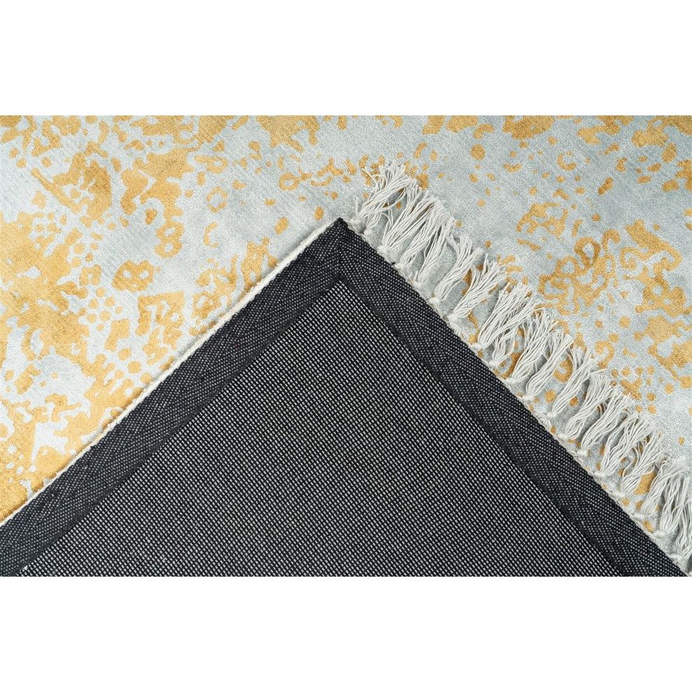 Teppich – Vintage Design, Flachflor Struktur, Hochwertige Viskose, 150 cm - Dolce Vita 325 | Kayoom