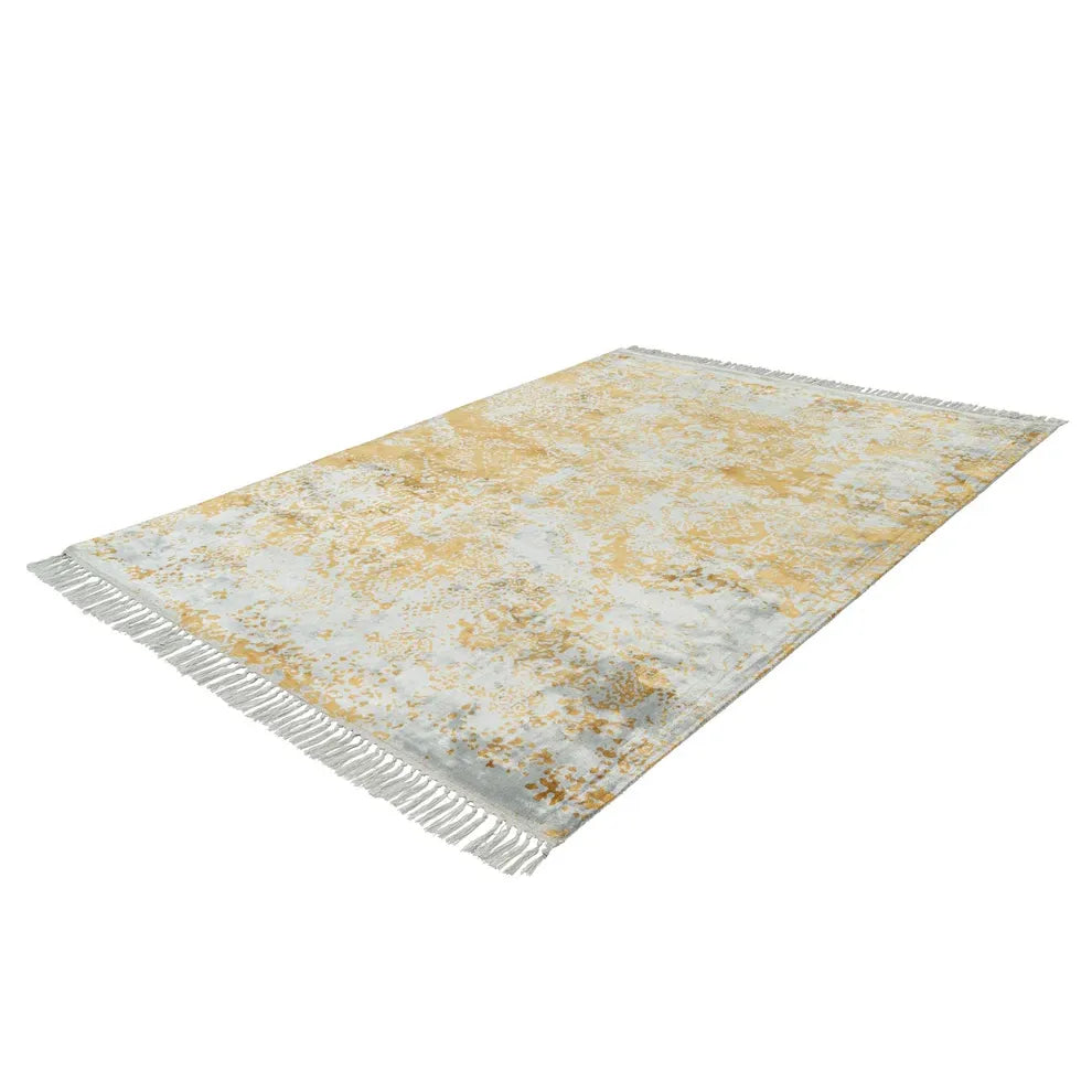 Teppich – Vintage Design, Flachflor Struktur, Hochwertige Viskose, 150 cm - Dolce Vita 325 | Kayoom