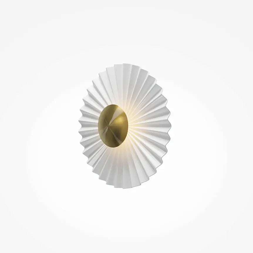 Wall light Brushed brass, glass shade, integrated LED - Fiore | Maytoni